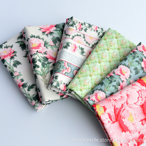 Custom Print Floral Liberty Cotton Lawn Fabric